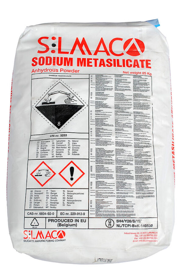 SODIUM METASILICATE ANHYDROUS, 5-HYDRATE, 9-HYDRATE